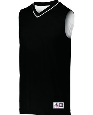 Augusta Sportswear 153 Youth Reversible Two-Color  in Black/ white