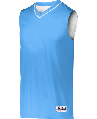 Augusta Sportswear 153 Youth Reversible Two-Color  in Columbia blue/ white