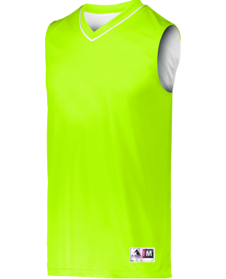 Augusta Sportswear 153 Youth Reversible Two-Color in Lime/ white