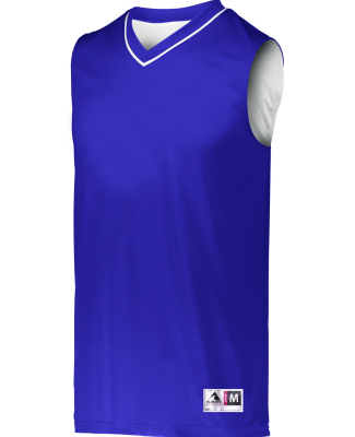 Augusta Sportswear 153 Youth Reversible Two-Color  in Purple/ white