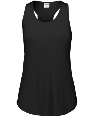 Augusta Sportswear 3079 Girls Lux Tri-Blend Tank in Black heather