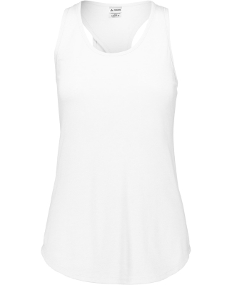 Augusta Sportswear 3079 Girls Lux Tri-Blend Tank in White