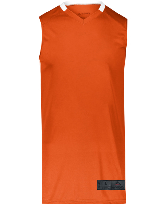 Augusta Sportswear 1730 Adult Step-Back Basketball in Orange/ white