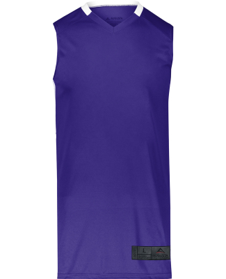 Augusta Sportswear 1730 Adult Step-Back Basketball in Purple/ white