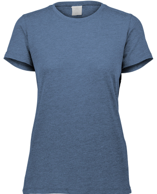 Augusta Sportswear 3067 Ladies' 3.8 oz., Tri-Blend in Navy heather
