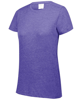 Augusta Sportswear 3067 Ladies' 3.8 oz., Tri-Blend in Purple heather