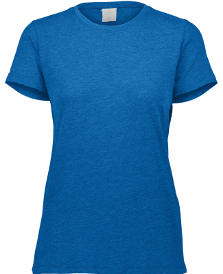 Augusta Sportswear 3067 Ladies' 3.8 oz., Tri-Blend in Royal heather