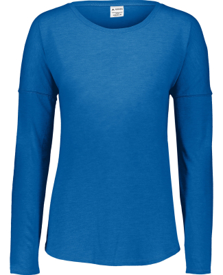 Augusta Sportswear 3077 Ladies' Tri-Blend Long Sle in Royal heather