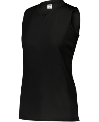 Augusta Sportswear 4795 Girls Sleeveless Wicking A in Black