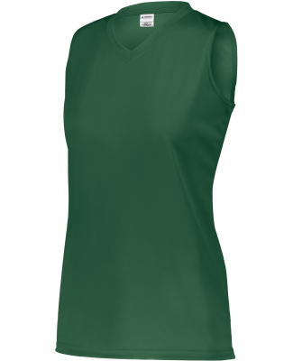 Augusta Sportswear 4795 Girls Sleeveless Wicking A in Dark green
