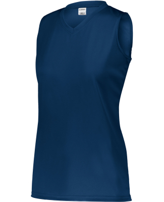 Augusta Sportswear 4795 Girls Sleeveless Wicking A in Navy