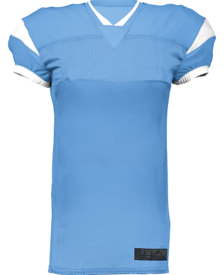 Augusta Sportswear 9582 Adult Slant Football Jerse in Columbia blue/ white