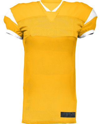 Augusta Sportswear 9582 Adult Slant Football Jerse in Gold/ white