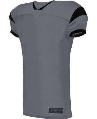 Augusta Sportswear 9582 Adult Slant Football Jerse in Graphite/ black