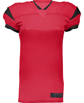 Augusta Sportswear 9582 Adult Slant Football Jerse in Red/ black