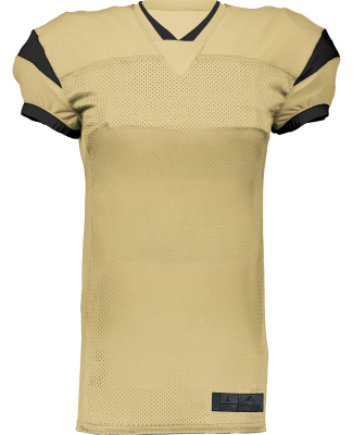 Augusta Sportswear 9582 Adult Slant Football Jerse in Vegas gold/ black