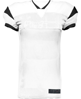 Augusta Sportswear 9582 Adult Slant Football Jerse in White/ black