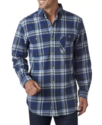 Backpacker BP7001T Men's Tall Yarn-Dyed Flannel Sh BLUE/ GREEN