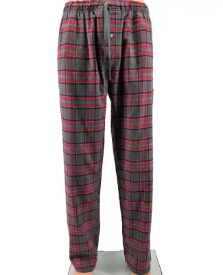 Backpacker BP7093 Men's Flannel Lounge Pants RED GRAY