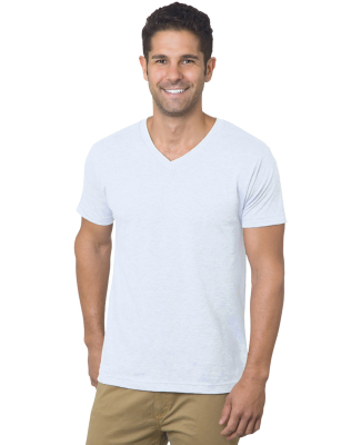 Bayside Apparel 5025 Unisex 4.2 oz., Fine Jersey V in White