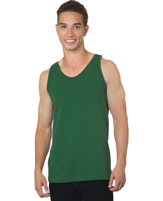 Bayside Apparel 6500 Men's 6.1 oz., 100% Cotton Ta in Forest green