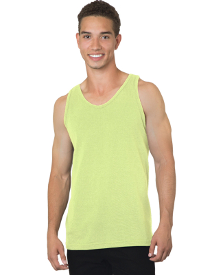 Bayside Apparel 6500 Men's 6.1 oz., 100% Cotton Ta in Lime Green