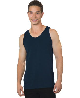 Bayside Apparel 6500 Men's 6.1 oz., 100% Cotton Ta in Navy