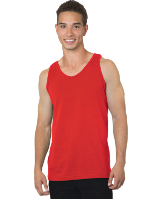 Bayside Apparel 6500 Men's 6.1 oz., 100% Cotton Ta in Red