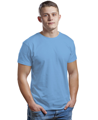 Bayside Apparel 9500 Unisex 4.2 oz., 100% Cotton F in Sky blue