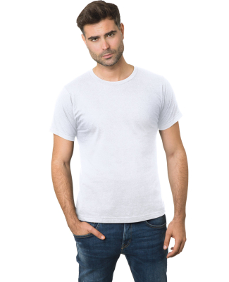 Bayside Apparel 9500 Unisex 4.2 oz., 100% Cotton F in White