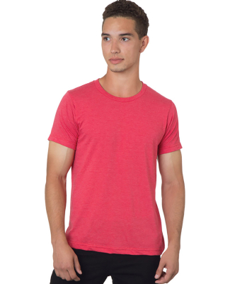 Bayside Apparel 9510 Unisex 4.2 oz., 50/50 Fine Je in Heather red
