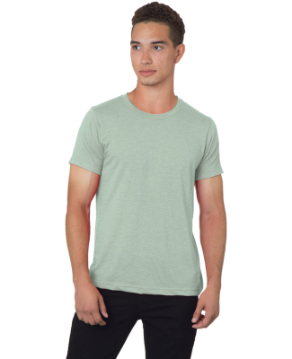 Bayside Apparel 9510 Unisex 4.2 oz., 50/50 Fine Je in Heather sage