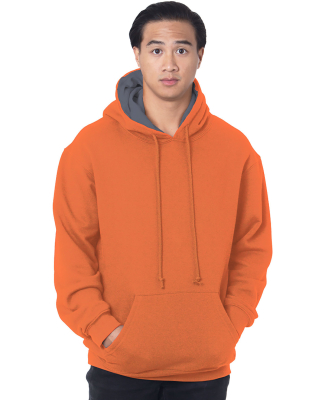 Bayside Apparel BA930 Adult Super Heavy Thermal-Li in Bright orange/ dark grey