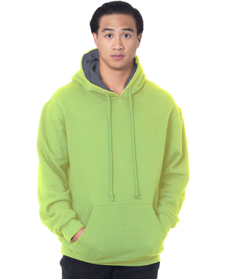Bayside Apparel BA930 Adult Super Heavy Thermal-Li in Lime green/ dark grey