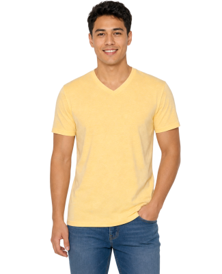 Next Level 6240 Men's CVC V in Banana Cream