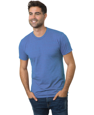 Bayside Apparel 9570 Unisex 4.2 oz., Triblend T-Sh in Tri blue berry