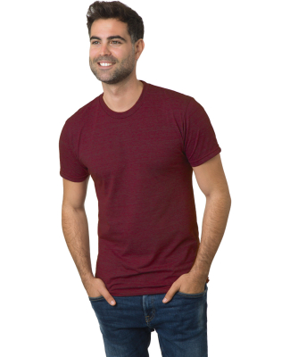Bayside Apparel 9570 Unisex 4.2 oz., Triblend T-Sh in Tri cranberry