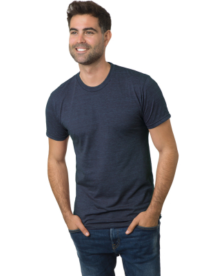 Bayside Apparel 9570 Unisex 4.2 oz., Triblend T-Sh in Tri navy