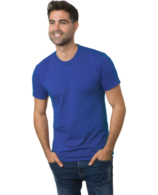 Bayside Apparel 9570 Unisex 4.2 oz., Triblend T-Sh in Tri royal blue
