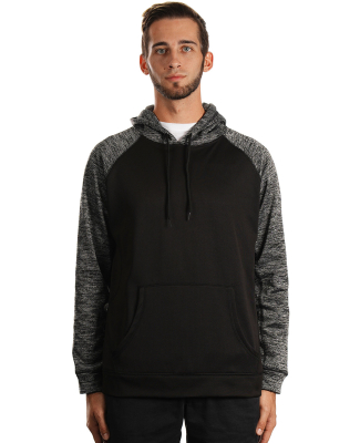 Burnside Clothing 8670 Men's Go Anywhere Performan in Black/ heather charcoal
