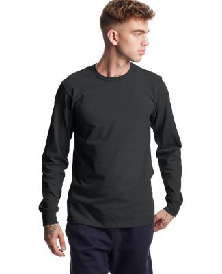 Champion Clothing T453 Unisex Heritage Long-Sleeve in Black