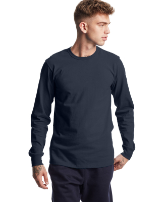 Champion Clothing T453 Unisex Heritage Long-Sleeve in Navy