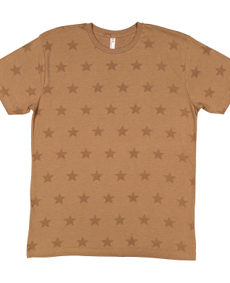 Code V 3929 Mens' Five Star T-Shirt in Coyote brown star
