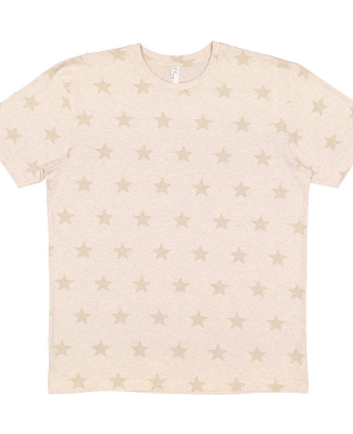 Code V 3929 Mens' Five Star T-Shirt in Natural heather star
