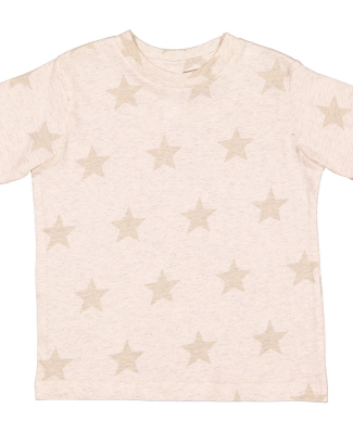Code V 3029 Toddler Five Star T-Shirt in Natural heather star