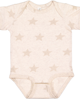 Code V 4329 Infant Five Star Bodysuit in Natural heather star