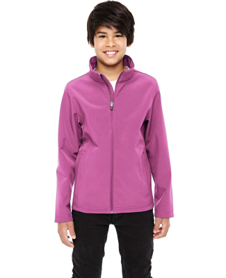 Team 365 TT80Y Youth Leader Soft Shell Jacket in Sport charity pink