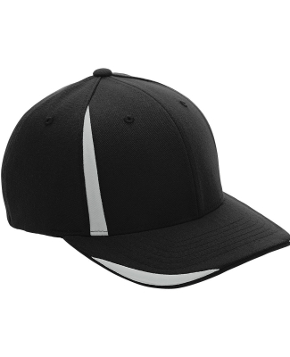 Team 365 ATB102 by Flexfit Adult Pro-Formance Fron in Black/ sport silver