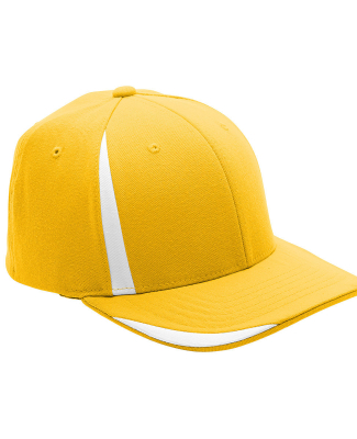 Team 365 ATB102 by Flexfit Adult Pro-Formance Fron in Sport athletic gold/ white