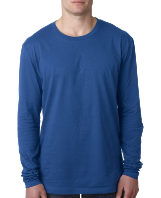 Next Level 3601 Men's Long Sleeve Crew in Cool blue